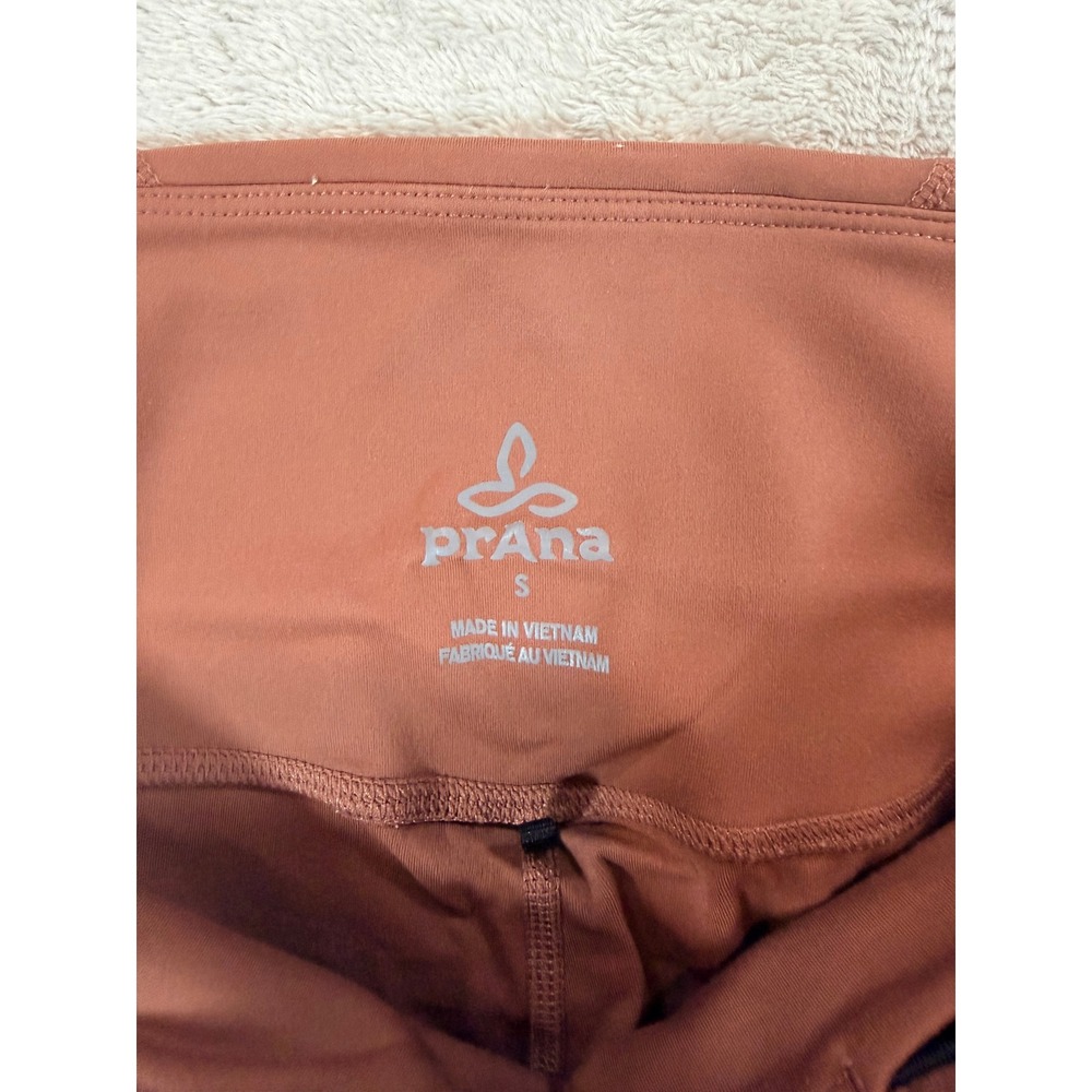 PrAna Women Heavana Pocket Leggings High Rise Rust Brown Small - Picture 3 of 9